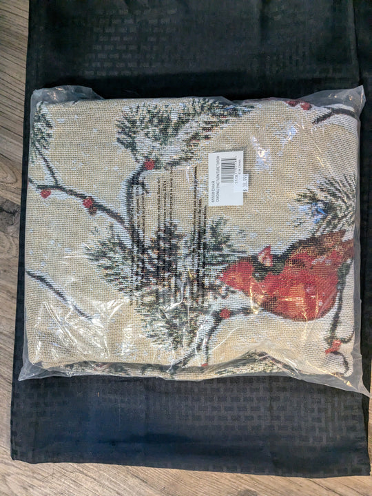 Cardinal Bird and Pine Furniture Throw-Chair – Cozy throw featuring a charming cardinal bird design amidst pine branches. Ideal for adding warmth and a touch of nature-inspired decor to your furniture, this throw is perfect for living rooms, bedrooms, or cabin-themed interiors.