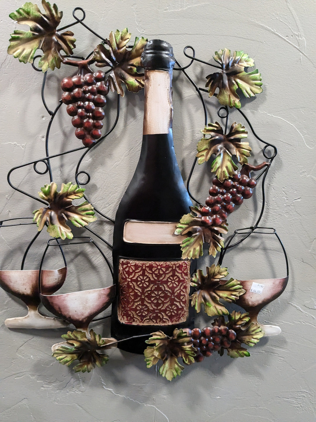 port classique wall art wine bottle