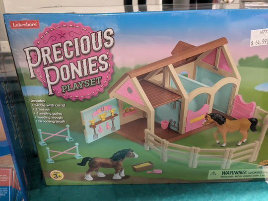 precious ponies playset
