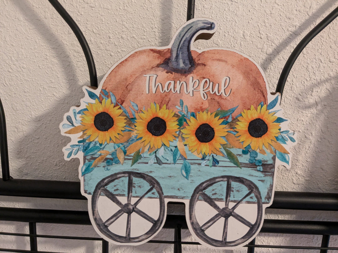thankful pumpkin wagon sitter