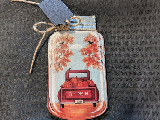 harvest wood mason jar hanger decor