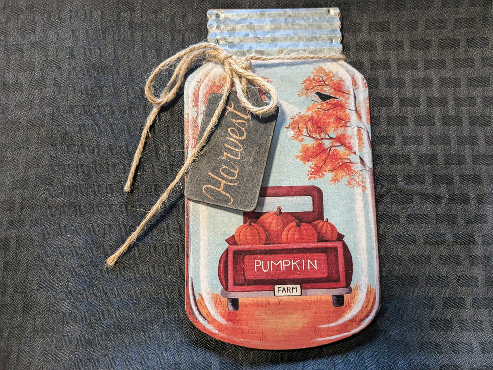 harvest wood mason jar hanger decor